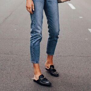 Gucci Princetown Fur Lined Mules Size 39